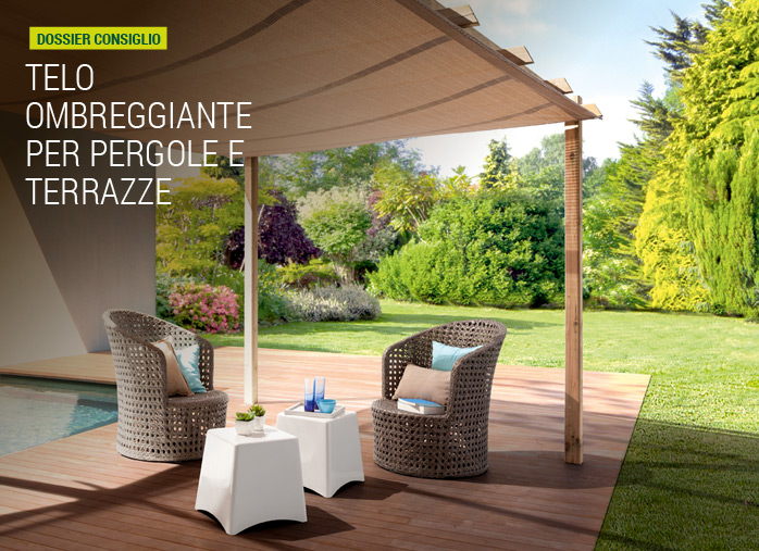 Telo ombreggiante per pergole e terrazze