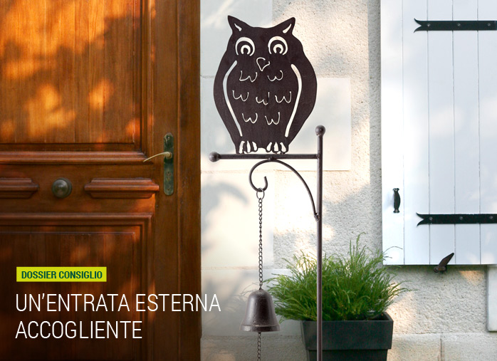 Un'entrata esterna accogliente