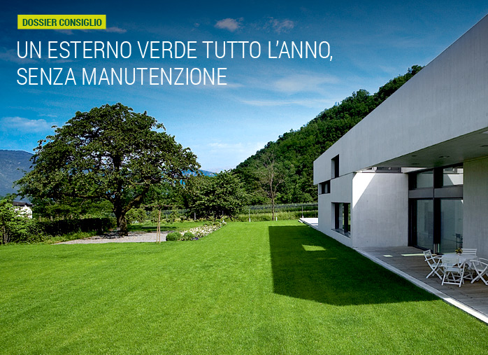 Un esterno verde tutto l'anno, senza manutenzione