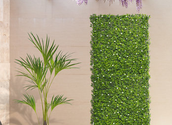 Giardino verticale sintetico, imitazione fiori di gelsomino
