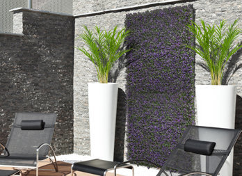 Giardino verticale sintetico, imitazione fiori di lavanda