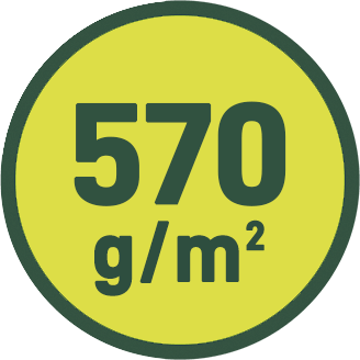 570 g/m2