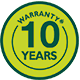 10 anni di garanzia
10 anni di garanzia