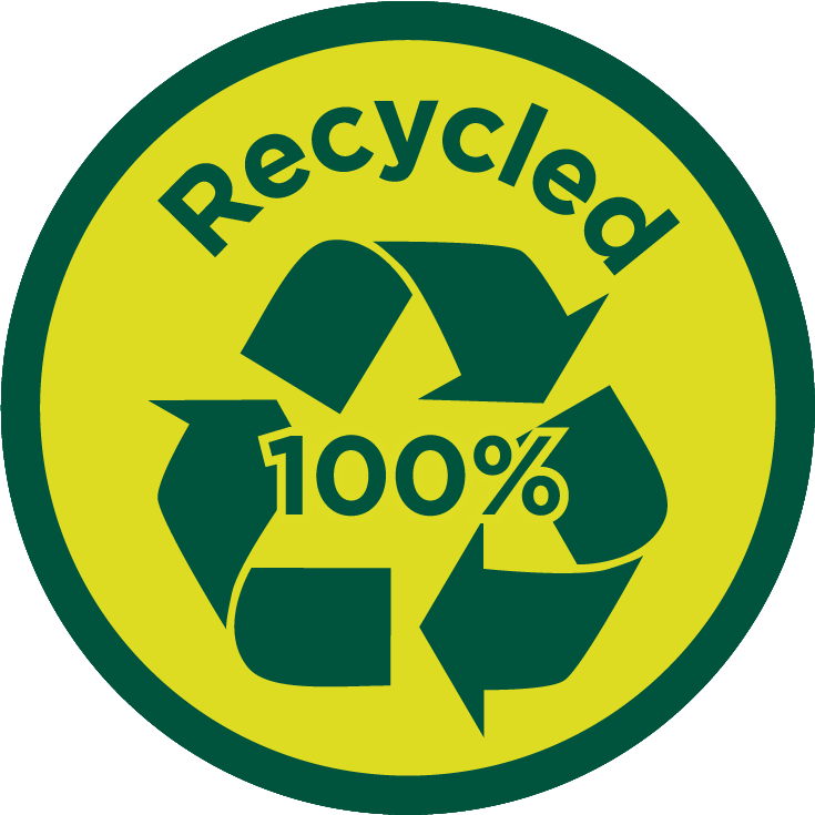 100% riciclato
